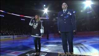 Pia Toscano sings the National Anthem - LA Kings vs Chicago Blackhawks - Western Conf Finals Game 3