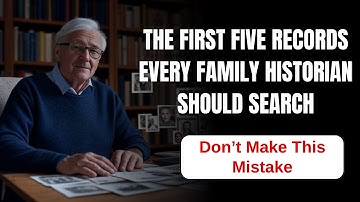 The First Five Records Every Family Historian Should Search