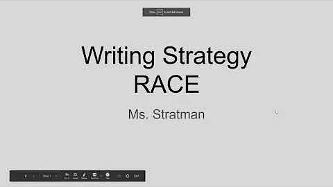 Writing Strategy:  Using RACE