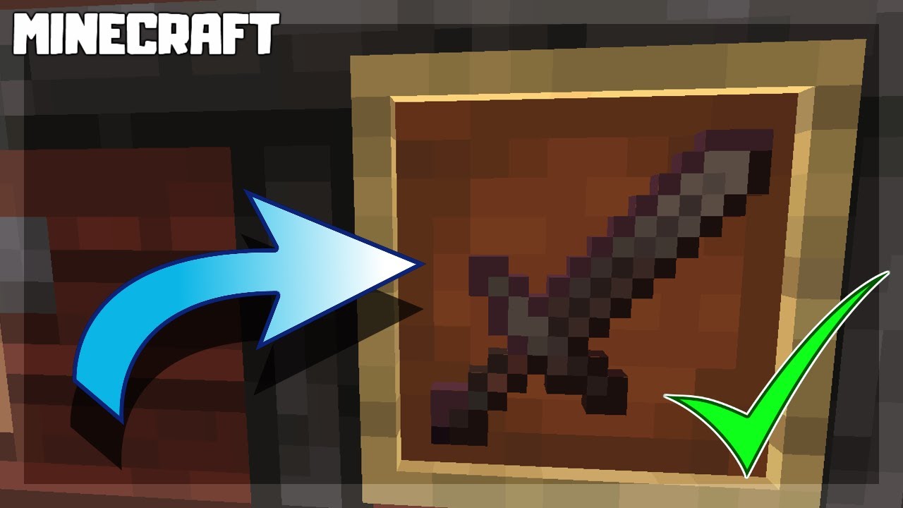 How to make netherite sword in mcpe
