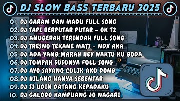DJ SLOWBASS TERBARU 2025 || DJ GARAM DAN MADU FULL SONG || DJ TAPI BERPUTAR PUTAR OK T2 VIRAL TIKTOK