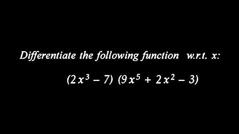 Derivatives - Differentiation - Solved Example - NCERT , CBSE , ISC, HSC and other boards
