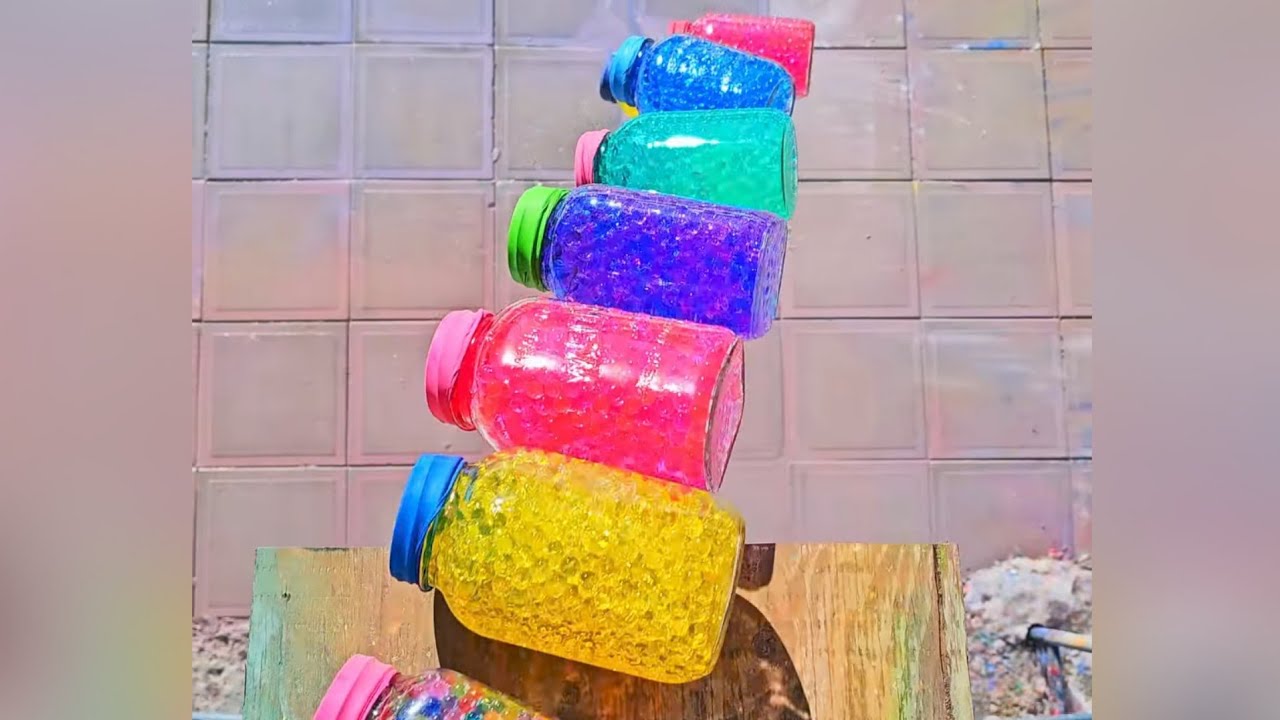 🎈Breaking Glass Bottles and Balloon drops🌈 - Crushing Crunchy & Soft Things💥⚠️🔥