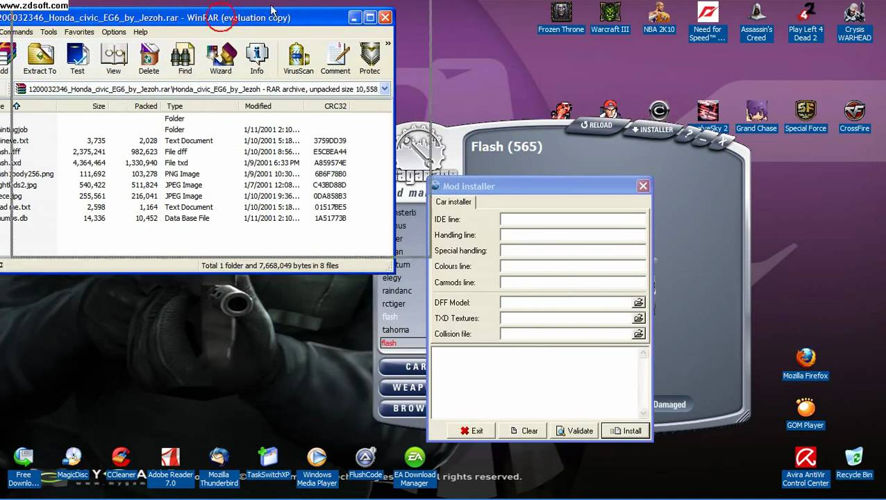 Gta san andreas:how to install gun,car mods into the game youtube