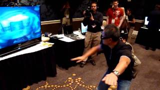 NVIDIA GTC 2009: Jen-Hsun Huang and Softkinetic Silhouette