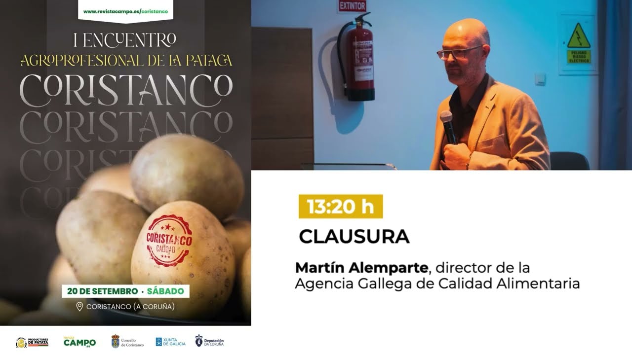 Clausura del I Encuentro Agroprofesional de la Patata de Coristanco