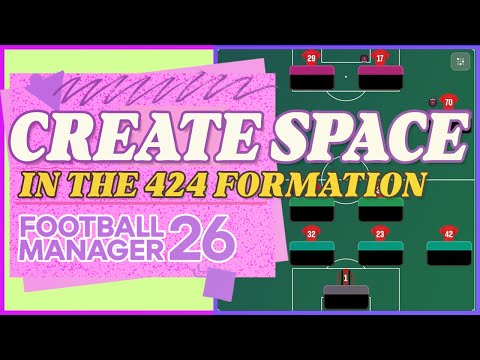 Räume in einer 4-2-4-Formation schaffen FM26-Taktiken