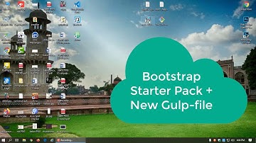 fixed-bootstrap starter pack 100% work successfully | fixed-gulp-file