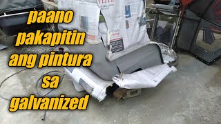 paano mag pintura ng galvanized metal tutorial video