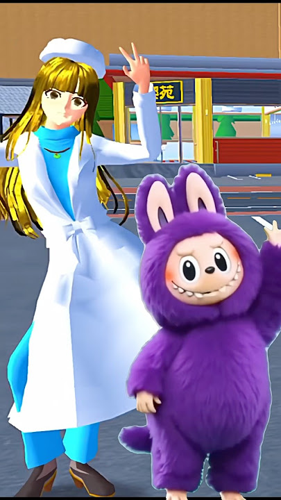 Nada dering Labubu menari bersama Sakura. 🤣😱#sakuraschoolsimulator #labubu #viralclips #shorts