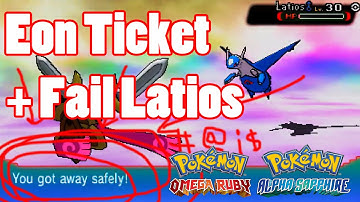 Getting Eon Ticket StreetPass and Fail Catching Latios: Pokemon Alpha Sapphire and Omega Ruby [ORAS]