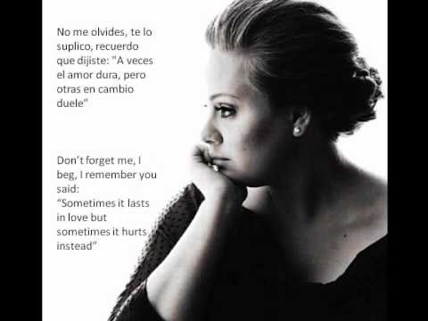 Adele Someone Like You Letra Y Traducciónwmv