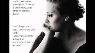 Adele - Someone like you (letra y traducción).wmv chords