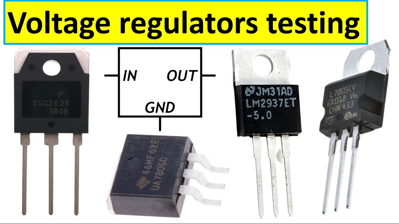 Learn how to test voltage regulators with multimeter, 78XX series voltage  regulators - YouTube