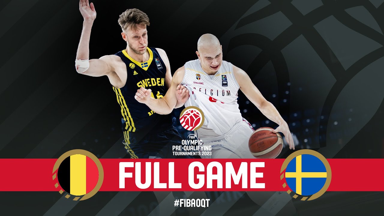 Belgium v Sweden | Full Basketball Game | FIBA Olympic Pre