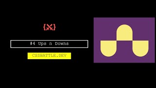 CSSBattle #4 | Ups n Downs | cssbattle.dev