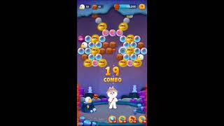 LINE バブル2　STAGE 1243　黄金コニー　アイテムあり　×1.5　Gold Cony　LINE BUBBLE 2