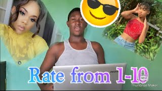 Rating girls From 1-10/Jamaican Youtubers 😎