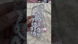 Floral Design With Stones Mobile Cases #shorts #ytshorts #trending #mobile #case