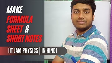 How to make Short notes for IIT jam physics | IIT jam physics | #truthofphysics