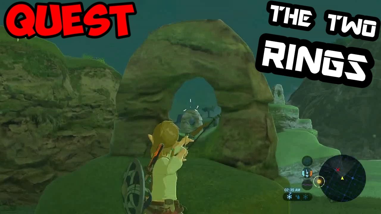 Zelda Breath of the Wild The Two Rings Shrine Quest YouTube
