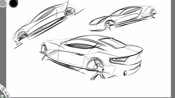 Sketching cars in Sketchbook Pro