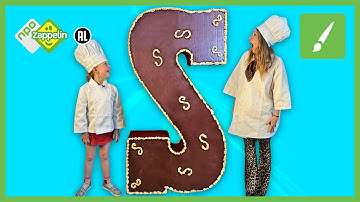 KNUTSEL EEN MEGAGROTE CHOCOLADELETTER! | Knutselfeest x Sinterklaas | NPO Zappelin