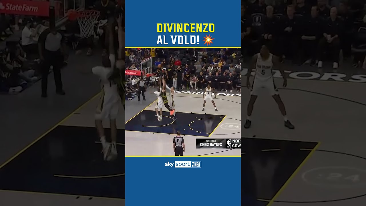 Donte DiVincenzo prende lascensore e va a rimbalzo così