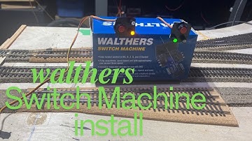 # Walthers Switch Machine install