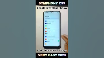 how to enable /disable developer options on symphony z55 any android 2025 #enabledeveloperoptions