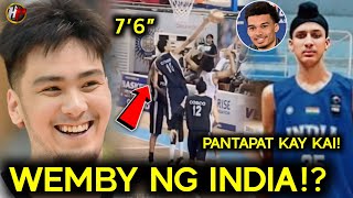 ANG WEMBY NG INDIA! Pantapat kay Kai Sotto ng mga Indiano! At Cousins trending sa Taiwan!