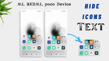 How to Hide icons Text  in mi, Poco,Redmi, Device | Clean Miui icons Settings Ui
