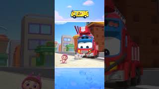 Five Cute Vehicles Jumping On The Road🚨 #shorts #gogobus #kidssongs