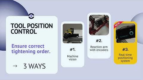 Tool position control: Encoder, Vision or RTLS? | Ansomat Tool Positioning Demo