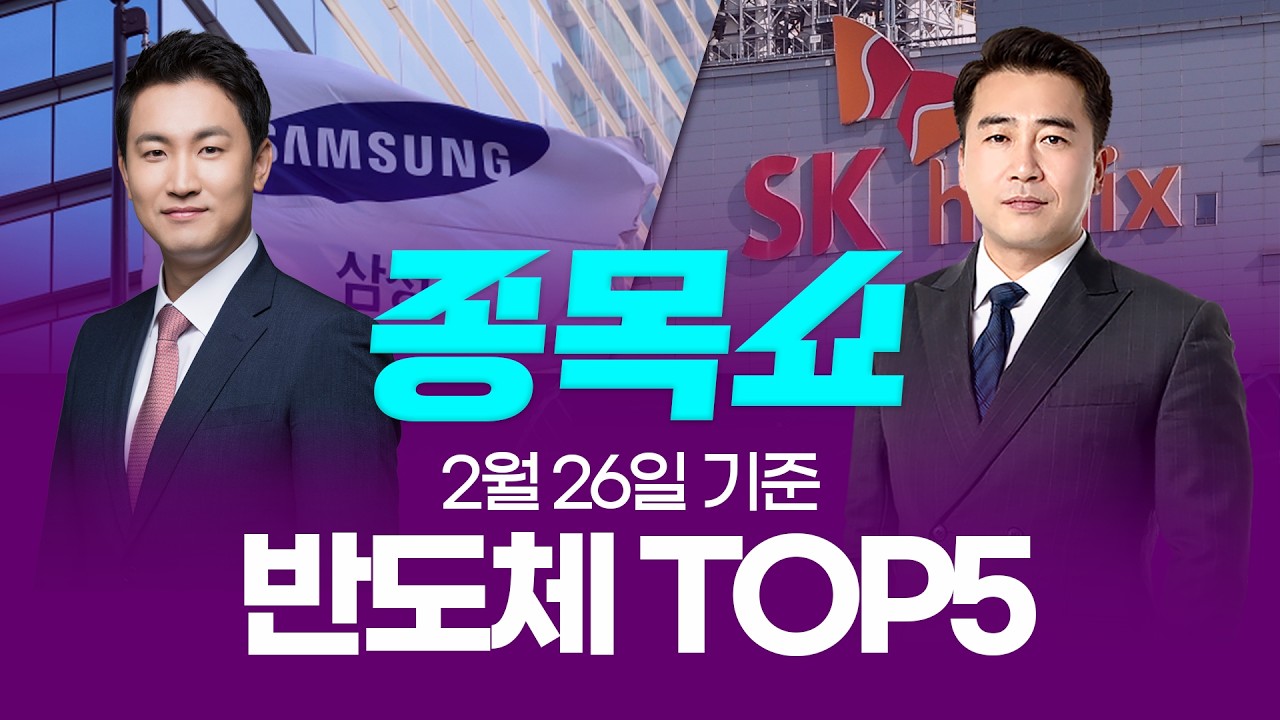 '엔비디아 호실적' 환호한 코스피, 상한가 임박한 종목 TOP6ㅣ 종목쇼 ㅣ260226