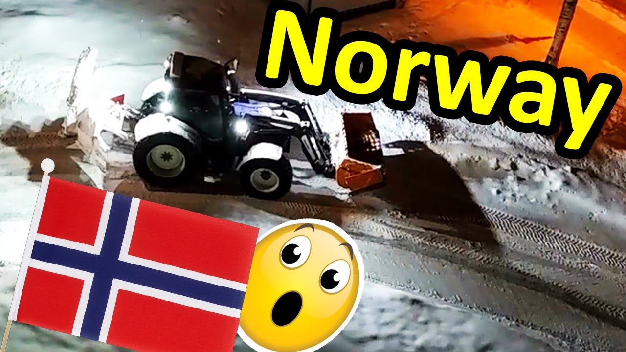 Как убирают снег в Норвегии -  машины - Путешествие в .