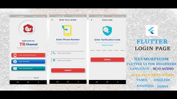 Neumorphism UI Login  page in flutter for Beginners