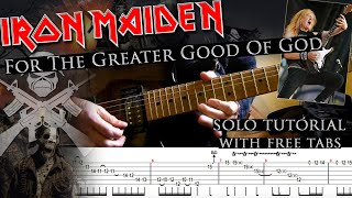 Video-Miniaturansicht von „Iron Maiden - For The Greater Good Of God Janick Gers's solo lesson (with tabs and backing tracks)“