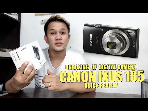 REVIEW UNBOXING OF DIGITAL CAMERA CANON IXUS 185