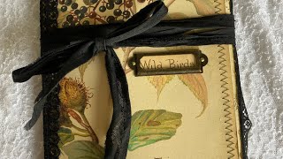 Flip through of Edith Holden file folder folio project #Tattytreasure