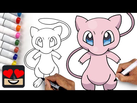 How To Draw Pokemon Mew  Step By Step Tutorial
