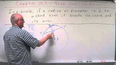 Geometry Chapter 10.3 - Arcs and Chords