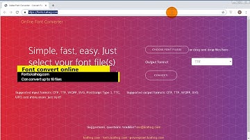 Convert OTF to TTF rename TTF file and organize font one grup
