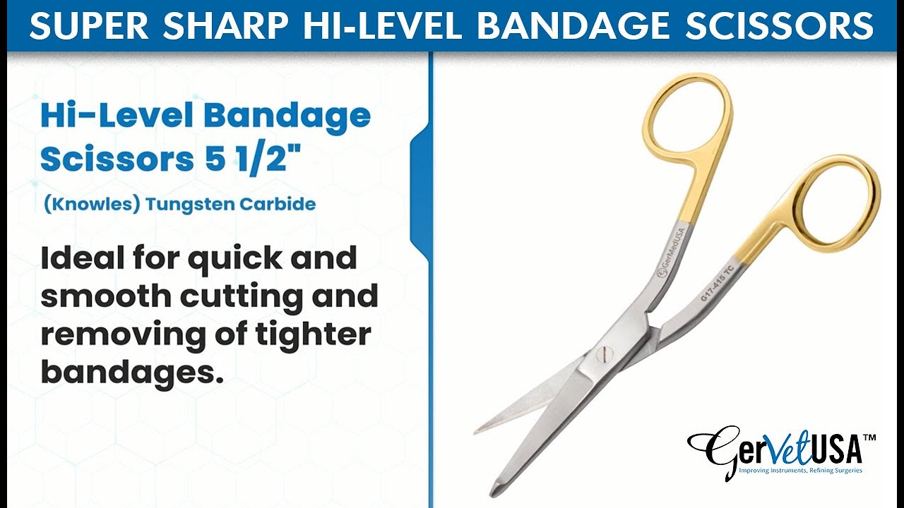Super Sharp Hi-Level Bandage Scissors, Veterinary Scissors