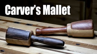 Carver's Mallet 　Japanese zelkova/ebony/rosewood  カーバーズ・マレット　木工木槌を作る
