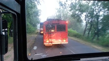 MSRTC -   Pune - Panjim  cruising  On Mumbai - Goa Highway
