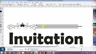how to make invition design in corel draw