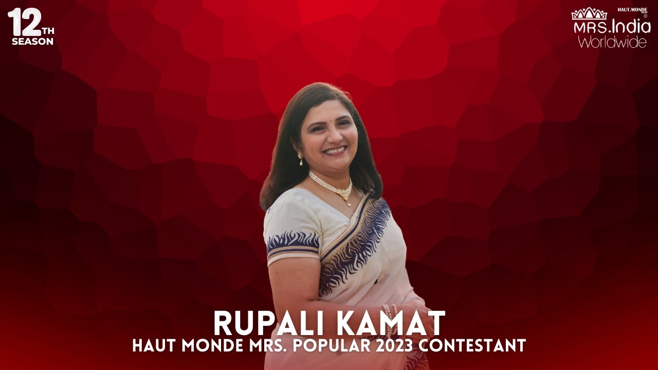 Rupali Kamat | Mrs. Popular 2023 - YouTube