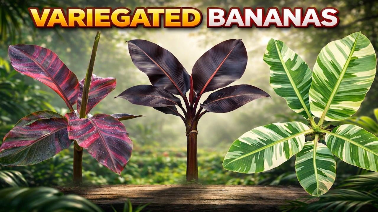 Are Variegated Bananas Really Hard to Care For?! (Musa Nono, Musa