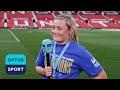 &#39;I&#39;m thankful for Emma&#39; ❤️ Erin Cuthbert praises Chelsea boss in post-game interview